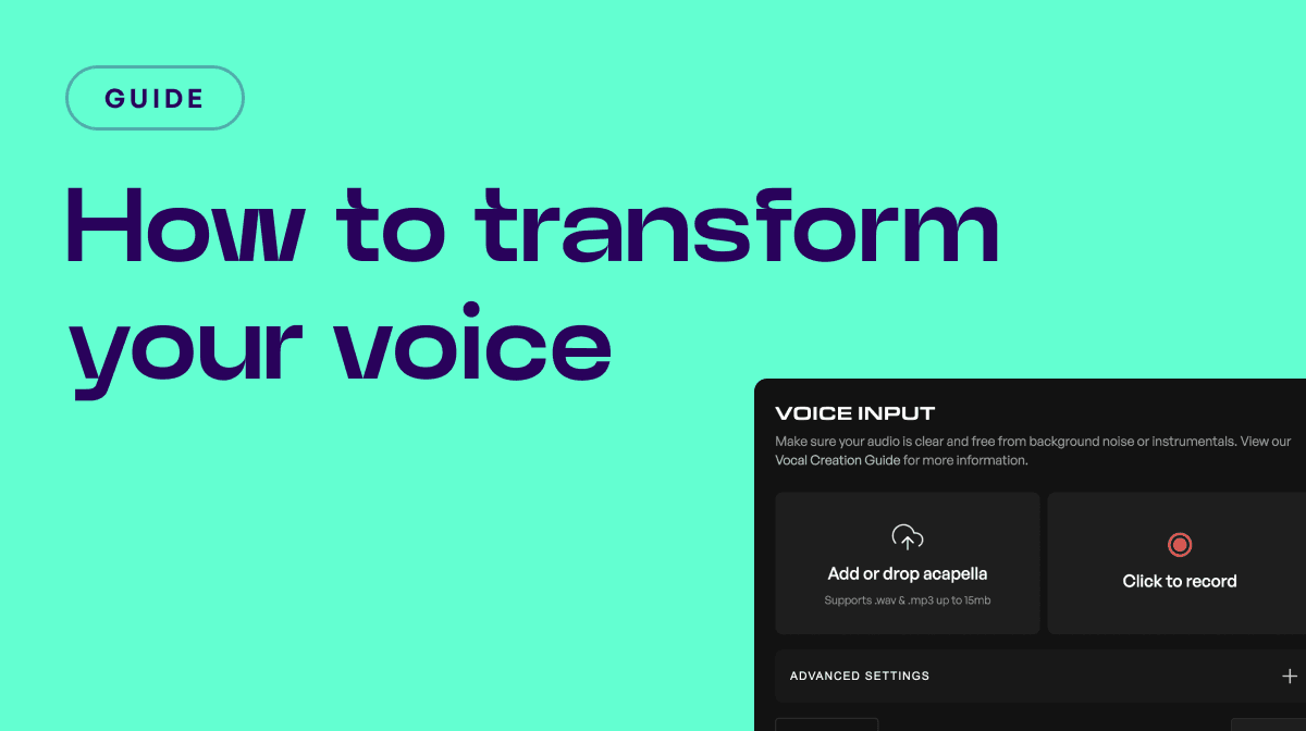 Guide: Transform your voice